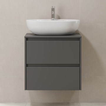 Mueble de baño TRONDHEIM para lavabo de 60 cm antracita