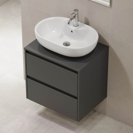 Mueble de baño TRONDHEIM para lavabo de 60 cm antracita