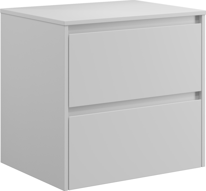 Mueble de baño TRONDHEIM para lavabo de 60 cm, blanco