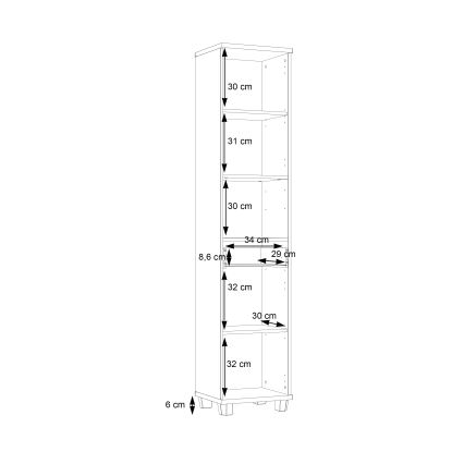 Mueble de baño VENOM antracita/marrón
