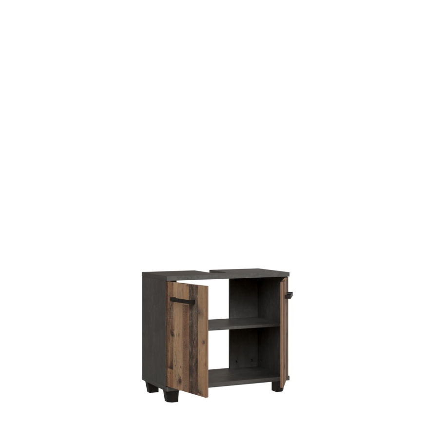 Mueble de baño VENOM antracita/marrón