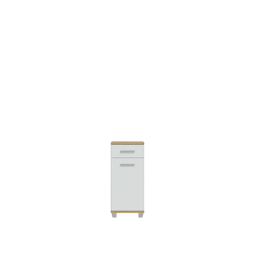 Mueble de baño VENOM blanco/roble artesanal