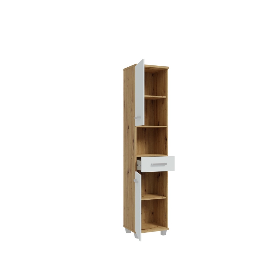 Mueble de baño VENOM blanco/roble artisan