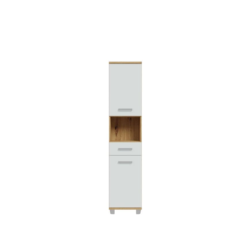 Mueble de baño VENOM blanco/roble artisan