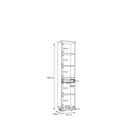 Mueble de baño VENOM blanco/roble artisan