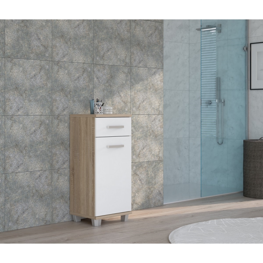 Mueble de baño VENOM blanco/roble sonoma