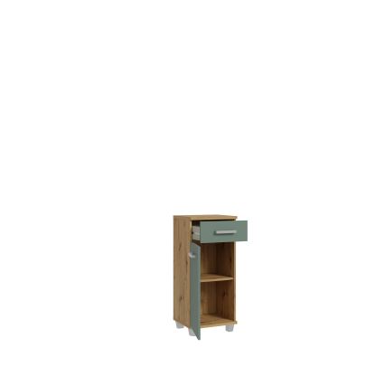 Mueble de baño VENOM verde/roble artisan