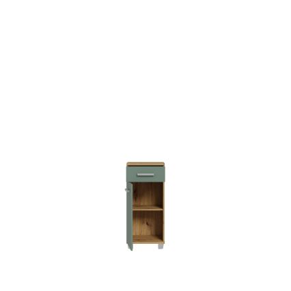 Mueble de baño VENOM verde/roble artisan