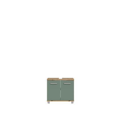 Mueble de baño VENOM verde/roble artisan