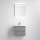 Mueble de baño VIGO con lavabo + espejo de pared retroiluminado LED/10W/230V IP44 gris
