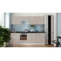 Mueble de cocina CELESTE 240 cm en acabado lacado brillante taupe