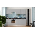 Mueble de cocina CELESTE 240 cm gris lacado brillante