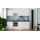 Mueble de cocina CELESTE de 240 cm, blanco lacado brillante