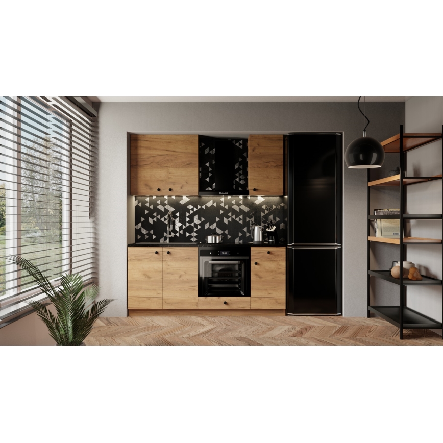 Mueble de cocina CLAIRE 180 cm roble craft