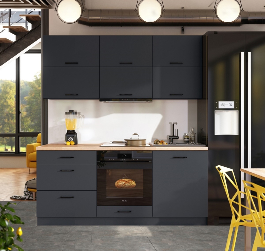 Mueble de cocina ELISE 180 cm grafito
