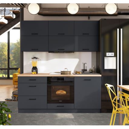 Mueble de cocina ELISE 180 cm grafito