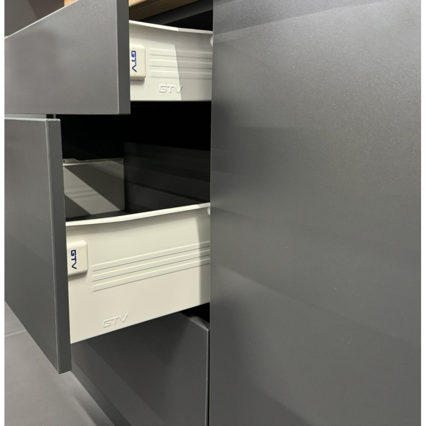 Mueble de cocina ELISE 240 cm en grafito