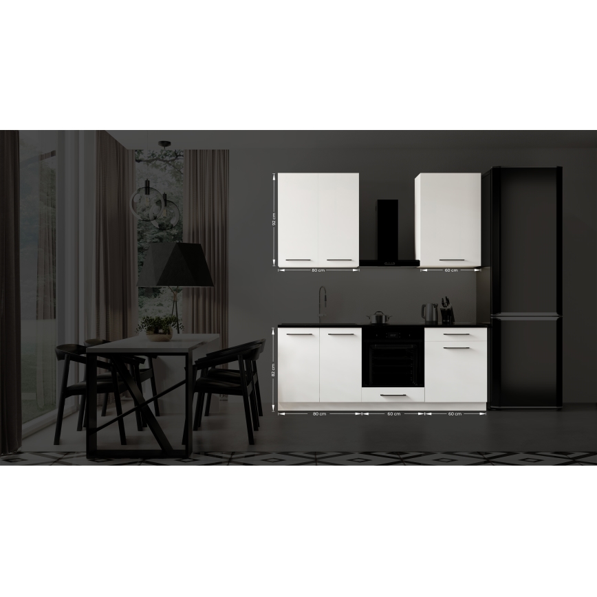 Mueble de cocina EVE 200 cm blanco