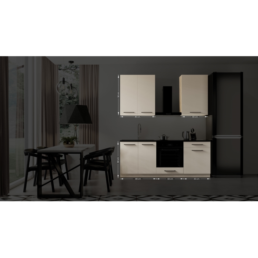 Mueble de cocina EVE 200 cm taupe