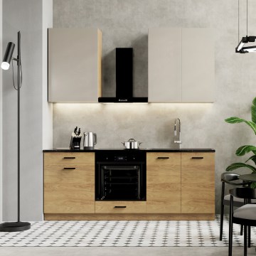 Mueble de cocina JOY 200 cm nogal