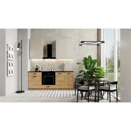 Mueble de cocina JOY 200 cm nogal
