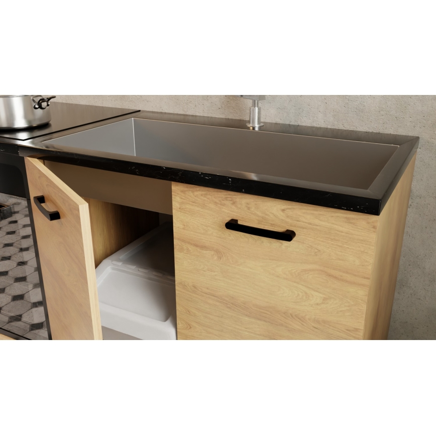 Mueble de cocina JOY 200 cm nogal