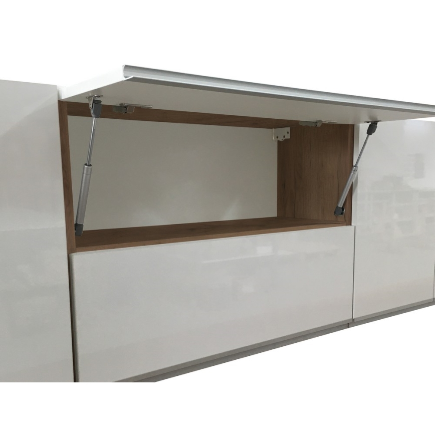 Mueble de cocina MARINA 180 cm, roble craft/blanco brillo