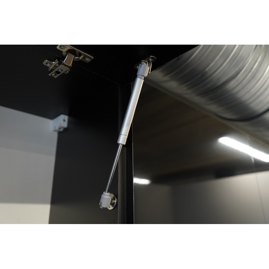 Mueble de cocina MARINA 180 cm roble craft/negro brillante