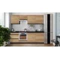Mueble de cocina MARINA 240 cm, acabado roble craft