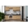 Mueble de cocina MARINA 240 cm, acabado roble craft