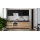 Mueble de cocina MARINA 240 cm roble craft/negro brillante
