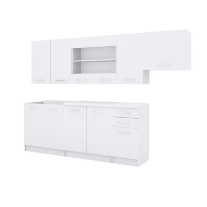 Mueble de cocina MARISA 260 cm blanco