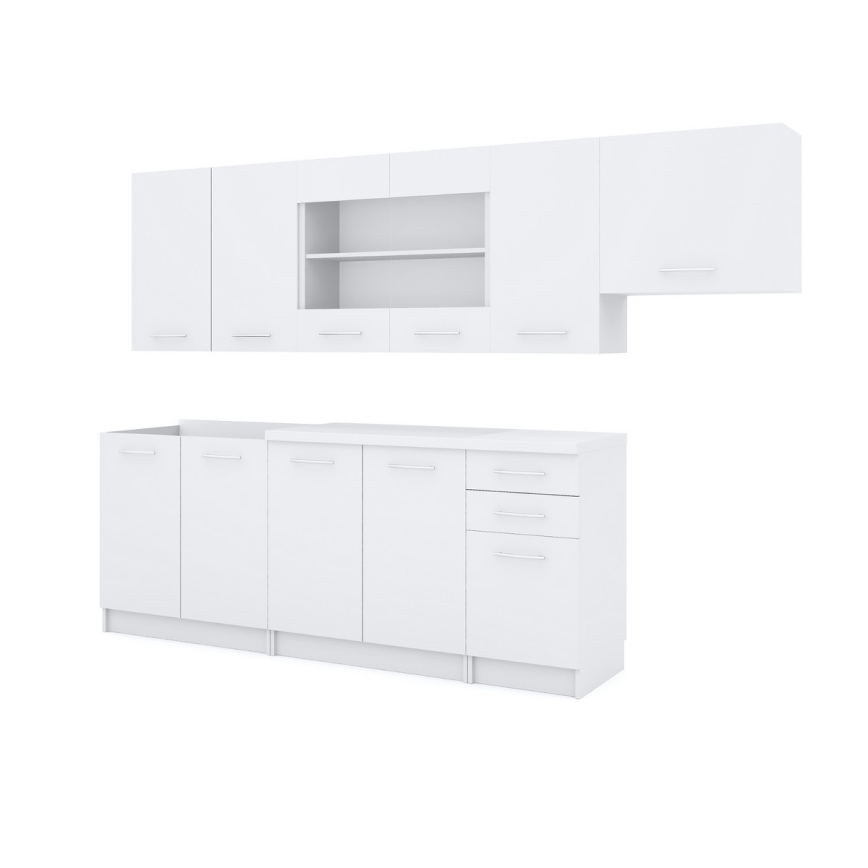 Mueble de cocina MARISA 260 cm blanco