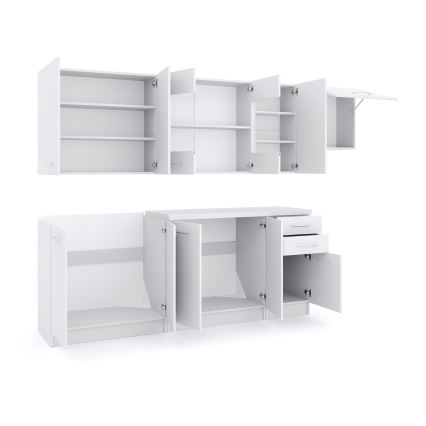 Mueble de cocina MARISA 260 cm blanco