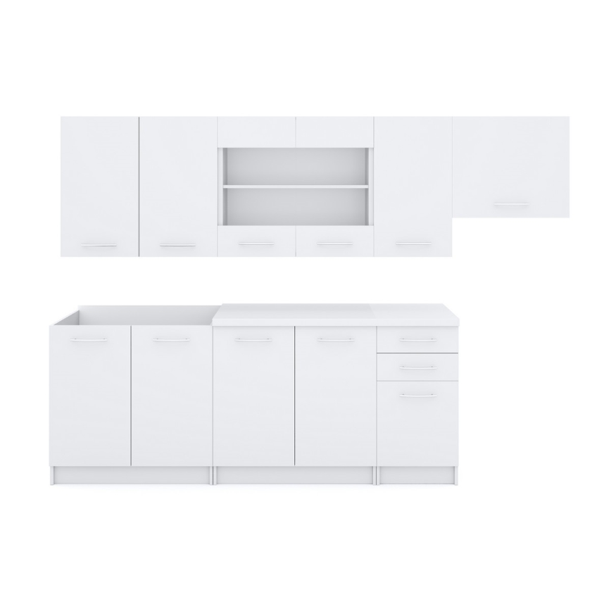 Mueble de cocina MARISA 260 cm blanco