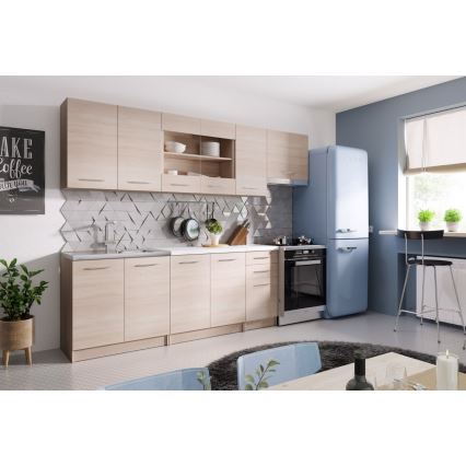 Mueble de cocina MARISA 260 cm roble Sonoma