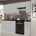 Mueble de cocina PEARL 240 cm, gris