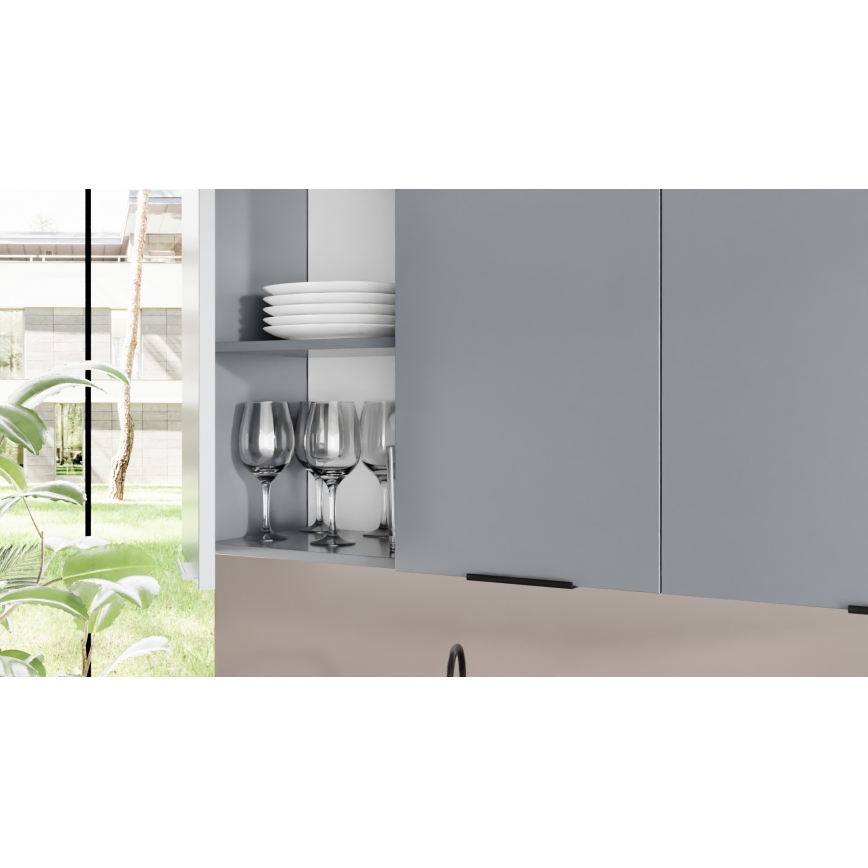 Mueble de cocina PEARL 240 cm gris