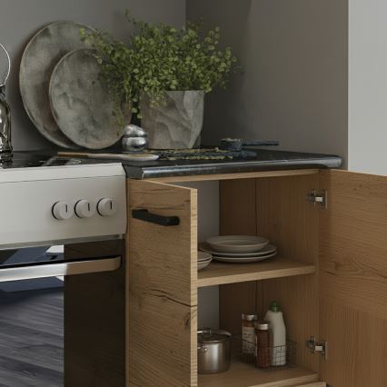 Mueble de cocina ROSALIA 240 cm, roble craft