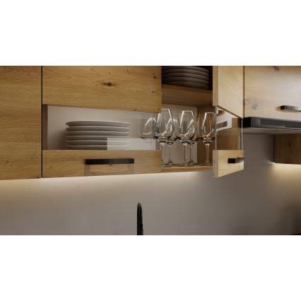 Mueble de cocina ROSALIA 240 cm, roble craft