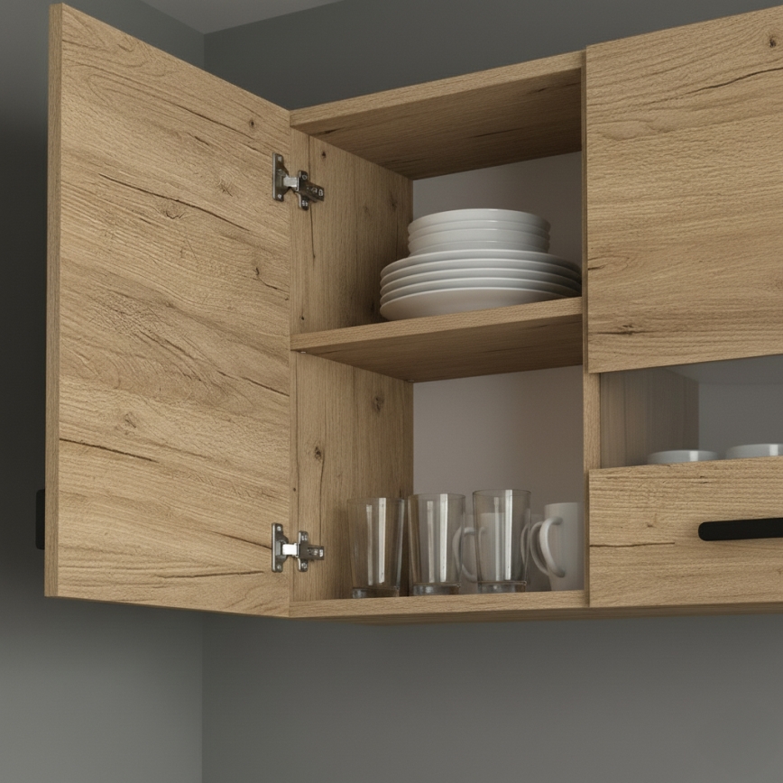 Mueble de cocina ROSALIA 240 cm, roble craft