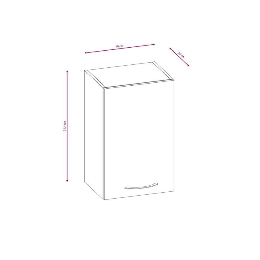 Mueble de cocina VALERIA 180 cm roble sonoma/marrón