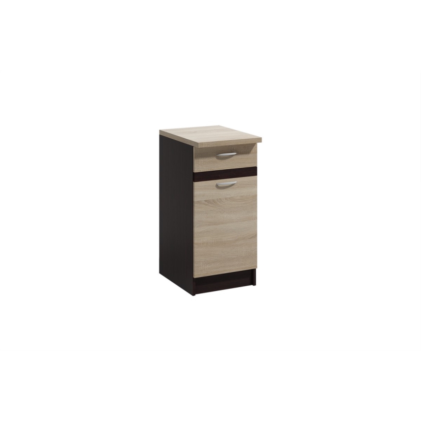 Mueble de cocina VALERIA 240 cm marrón/roble Sonoma