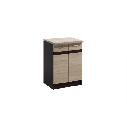 Mueble de cocina VALERIA 240 cm marrón/roble Sonoma