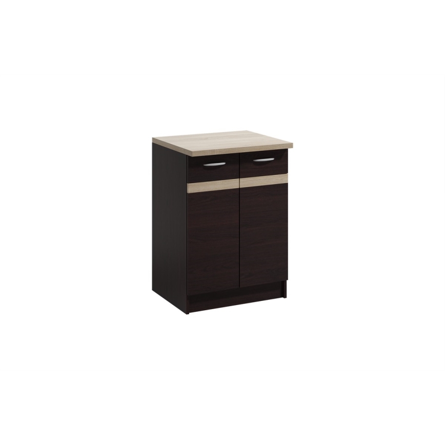 Mueble de cocina VALERIA 240 cm roble sonoma/marrón