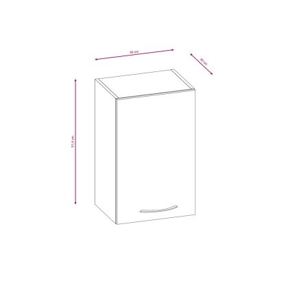 Mueble de cocina VALERIA de 240 cm, roble Sonoma/marrón