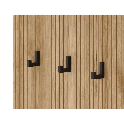 Mueble de entrada con espejo SVEN, marrón/grafito