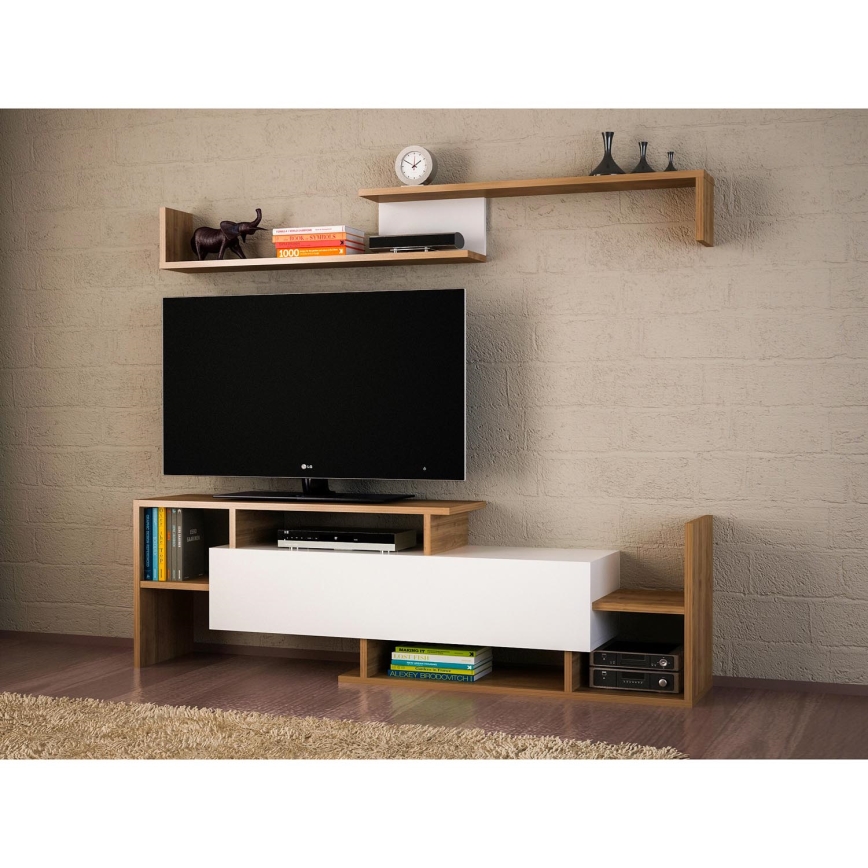Mueble de pared DREAM marrón/blanco