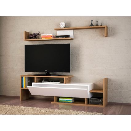 Mueble de pared DREAM marrón/blanco