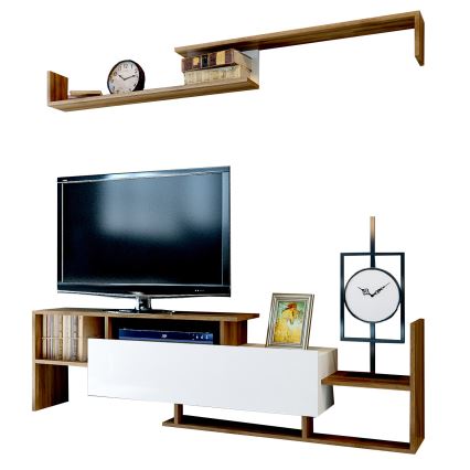 Mueble de pared DREAM marrón/blanco